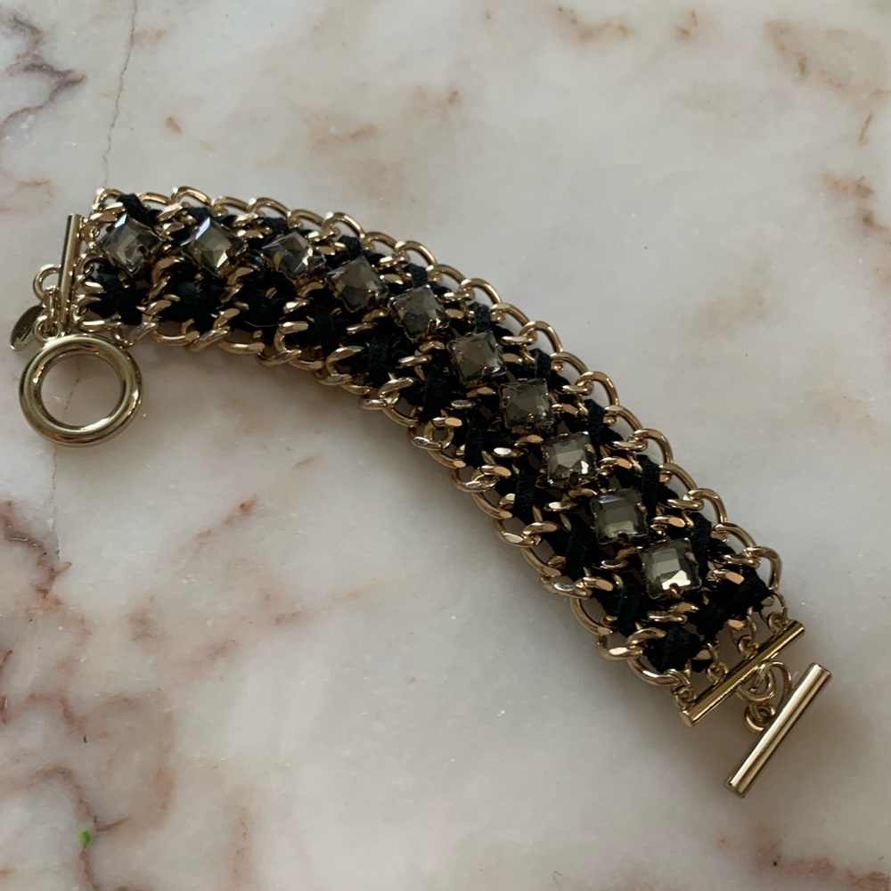 Chunky Gold & Black Express Bracelet